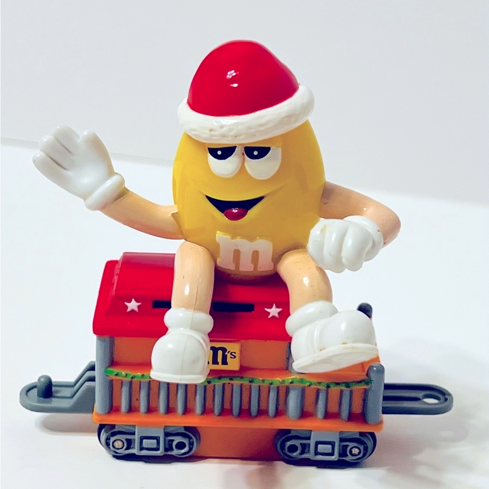 M&M's Mars Yellow Character Holiday Train Kids Toy - Yellow & Red
